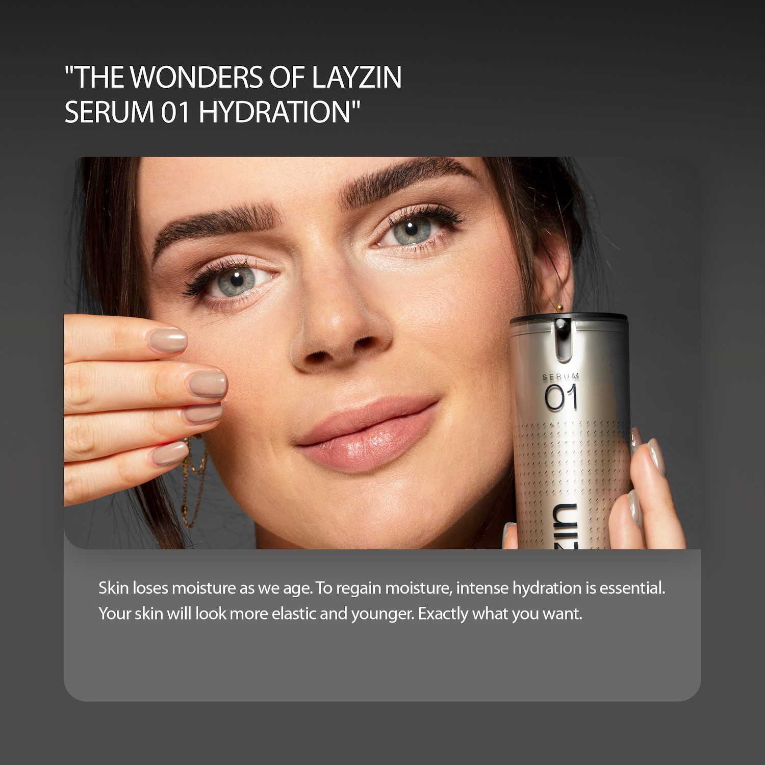 LAYZIN hidratantni serum SERUM 01 – Serum s hijaluronskom kiselinom za intenzivnu hidratantnu njegu – 30 ml