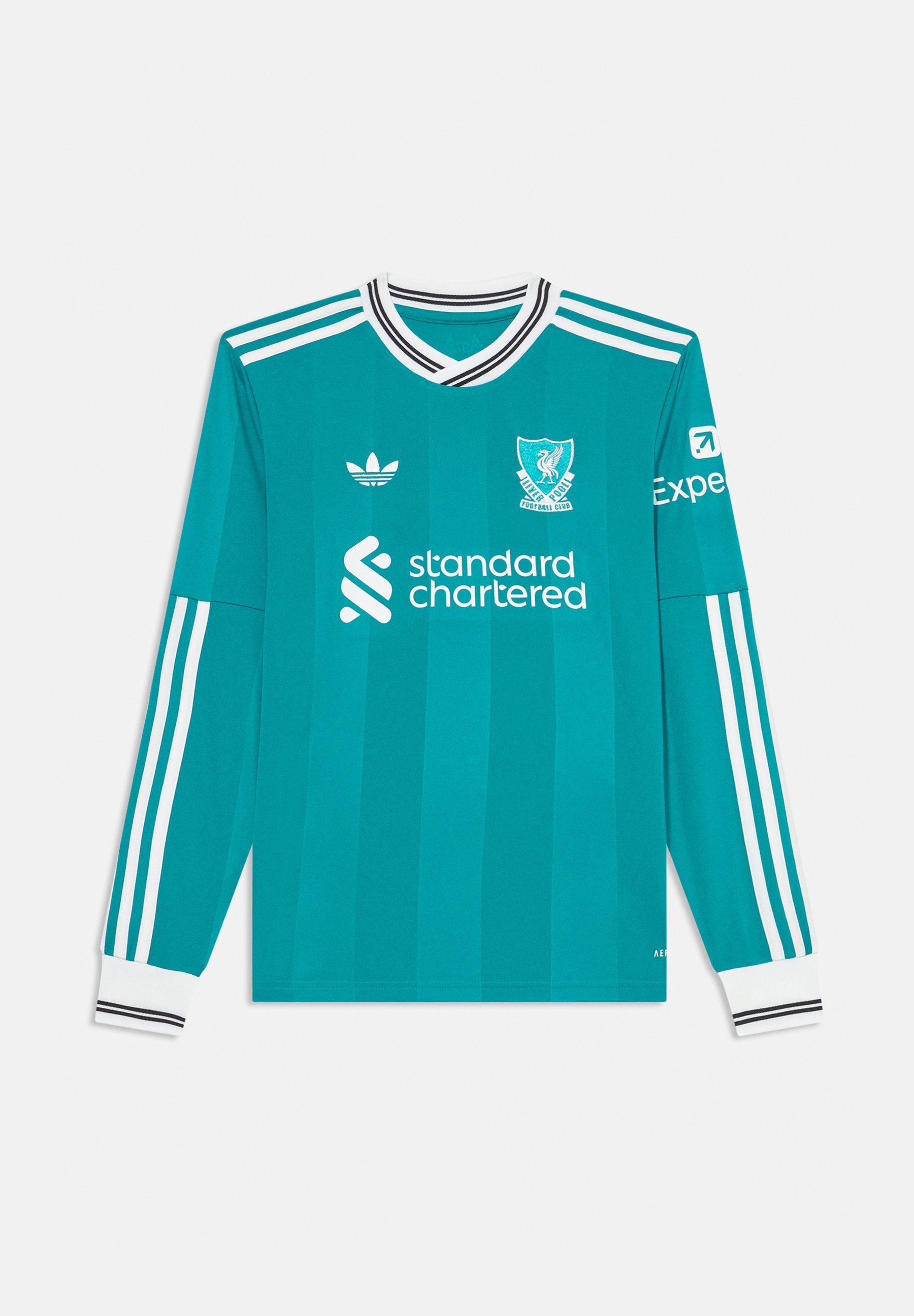 adidas Performance LIVERPOOL FC 25/26 DERDE T-SHIRT MET LANGE MOUWEN UNISEX - Clubkleding - zeegroen