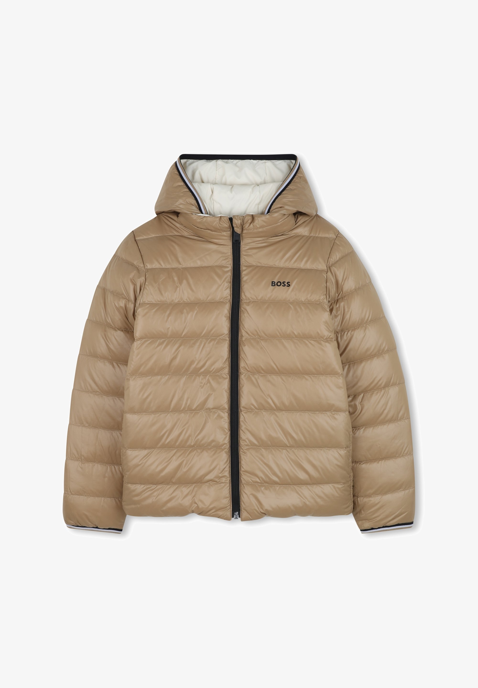 BOSS Kidswear JUNIOR OMKEERBARE PUFFERJACKET - Donsjack - zand