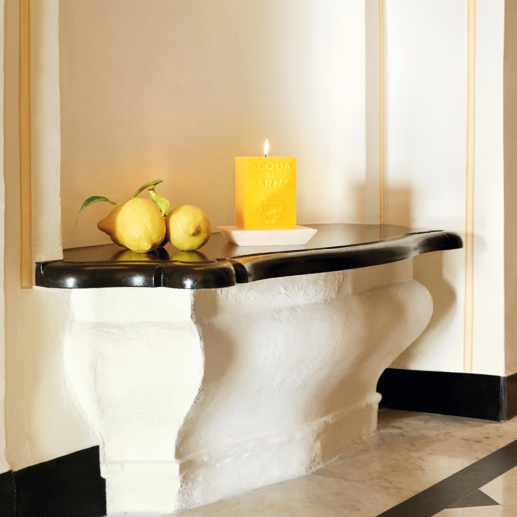 Candela Acqua di Parma Collezione Home Candela Cubo Gialla – 1000 g