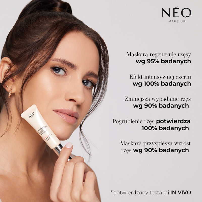 Máscara de pestañas Neo Make Up Intense Serum con vitaminas y minerales