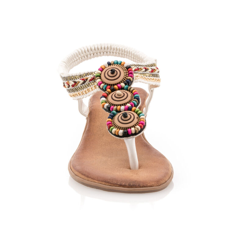 Hvite flip-flops / sandaler til dame