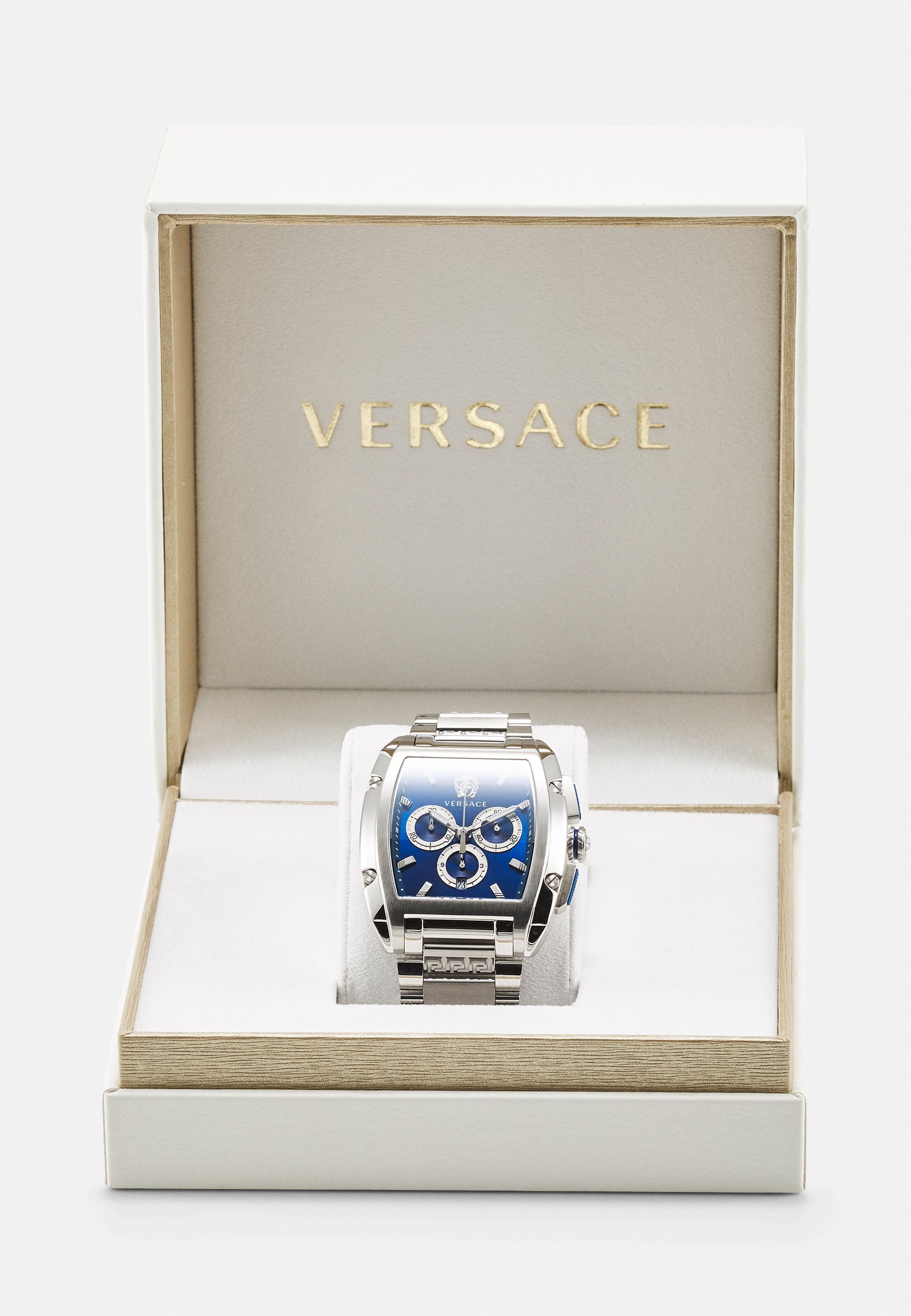 Relógio cronógrafo Versace DOMINUS - cor prata/azul