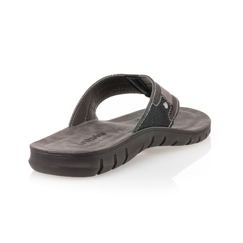 Férfi fekete flip-flop papucsok / tanga szandálok