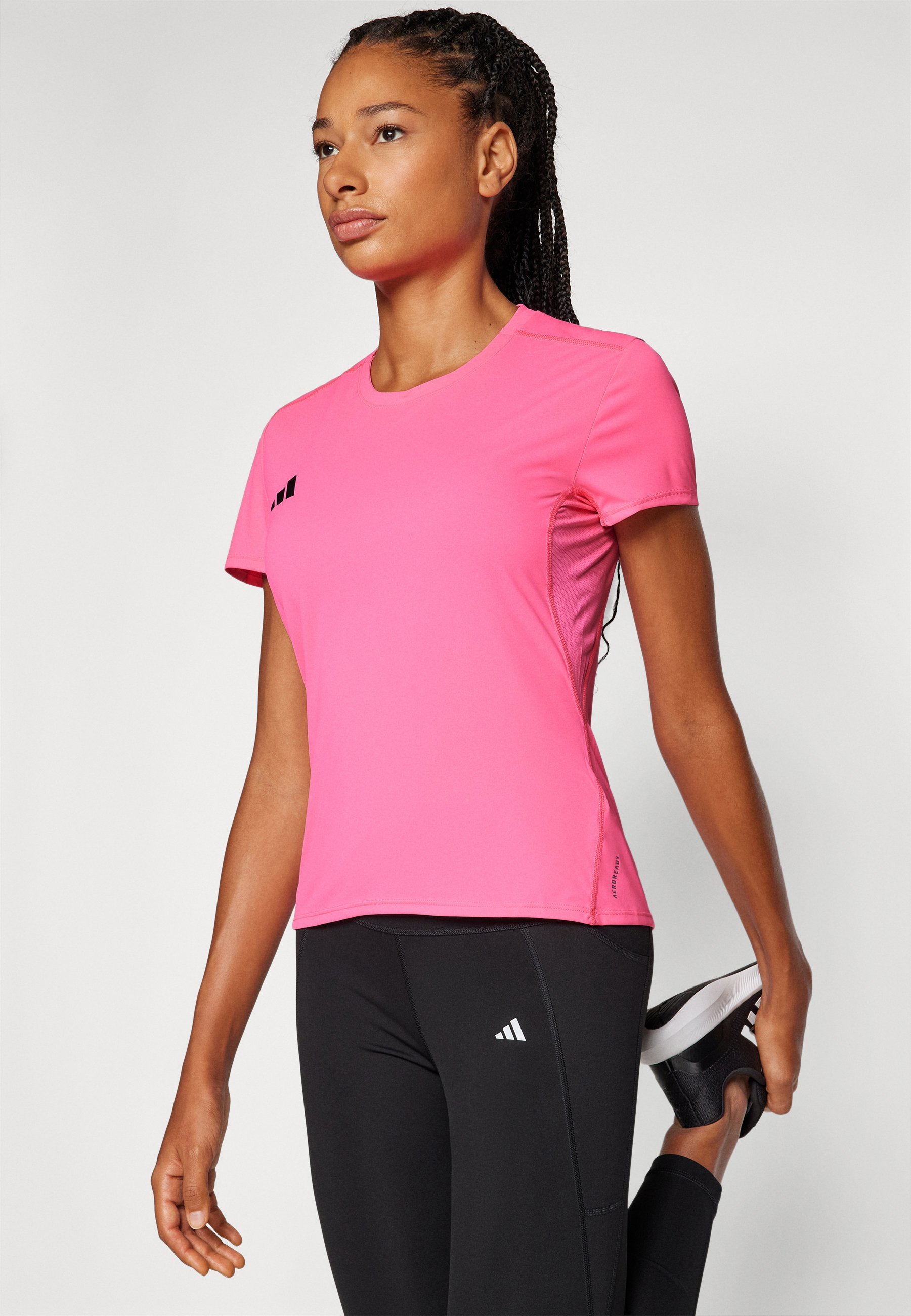 adidas Performance ADIZERO T-shirt - Sport T-shirt - helderroze