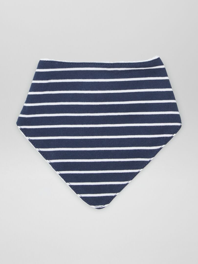 3 driehoekige slabbetjes - BLAUW