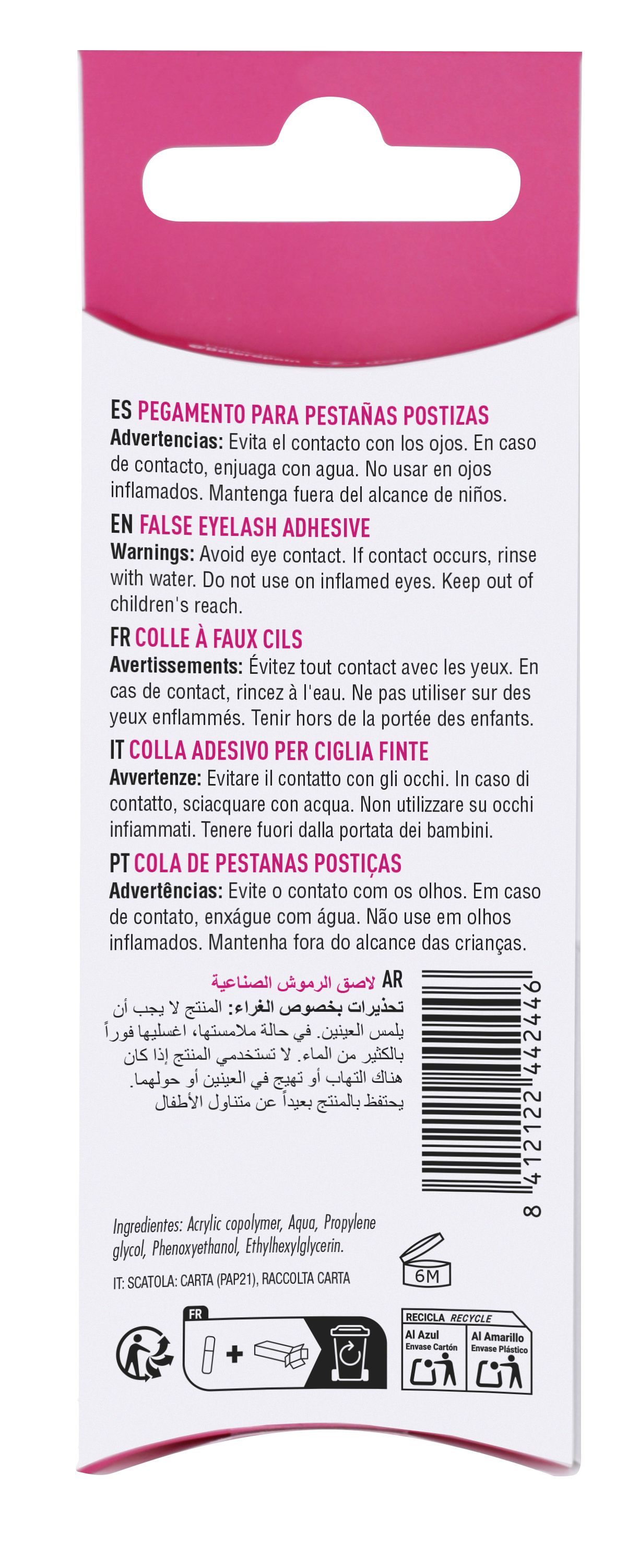 Lepilo za trepalnice s čopičem za umetne trepalnice Lepila za trepalnice