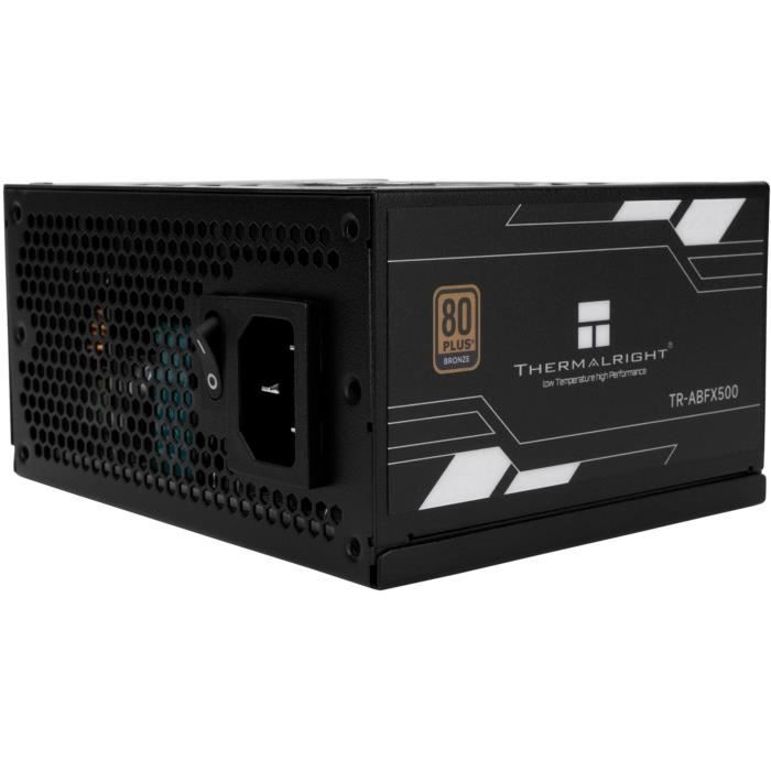 Non-modular PC power supply - THERMALRIGHT ABFX 500 - 80+ Bronze - Black