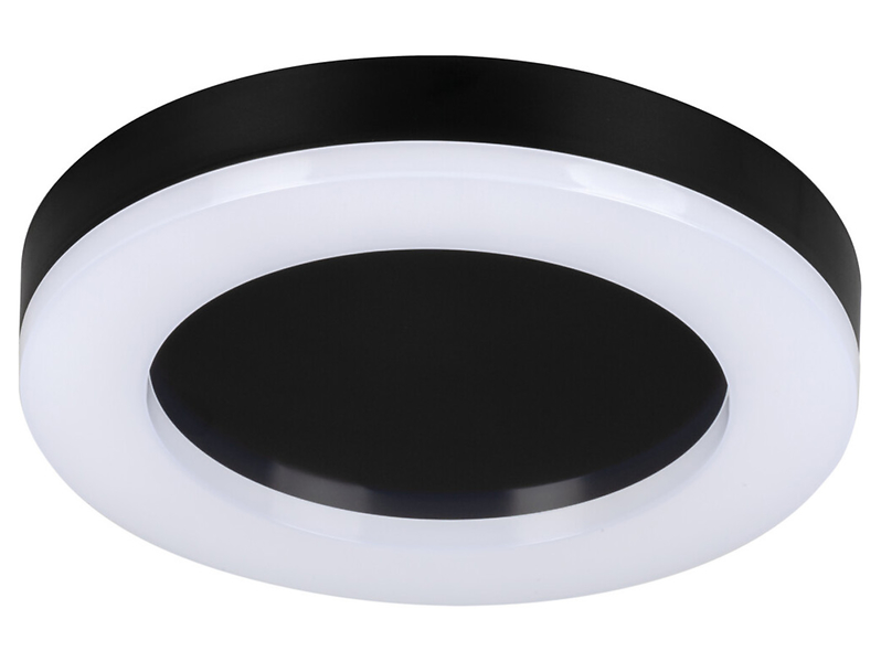 Plafon zewnętrzny Tura LED 32 cm czarno-biały