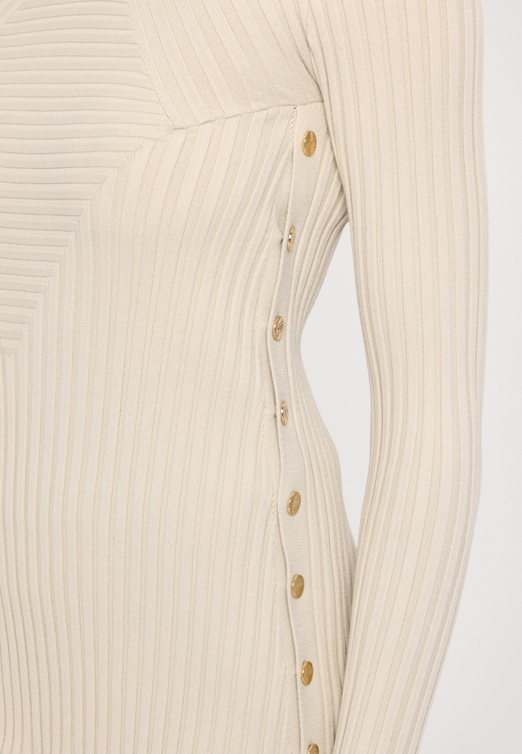 Rabanne top met lange mouwen - ecru
