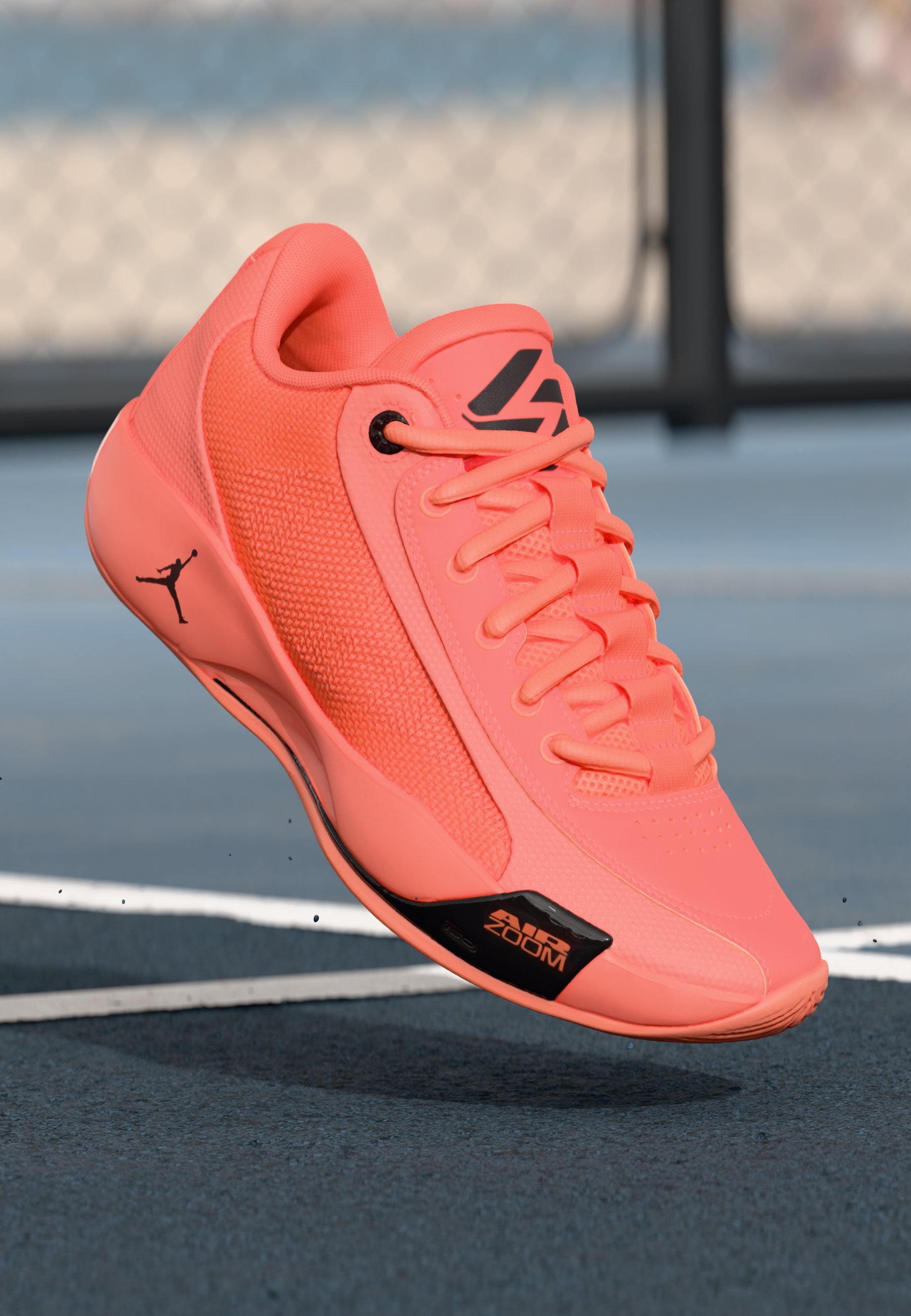 Jordan LUKA .77 OUTDOOR - Košarkarski copati - svetlo mango črna