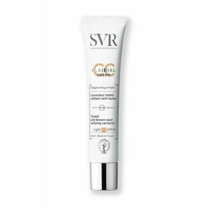 SVR Clairial SPF 50+ lichte crème tegen huidonvolkomenheden 40 ml