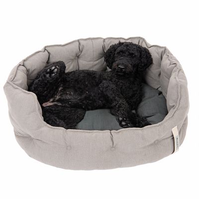 Comfortabel ecoLIFE hondenbed grijs