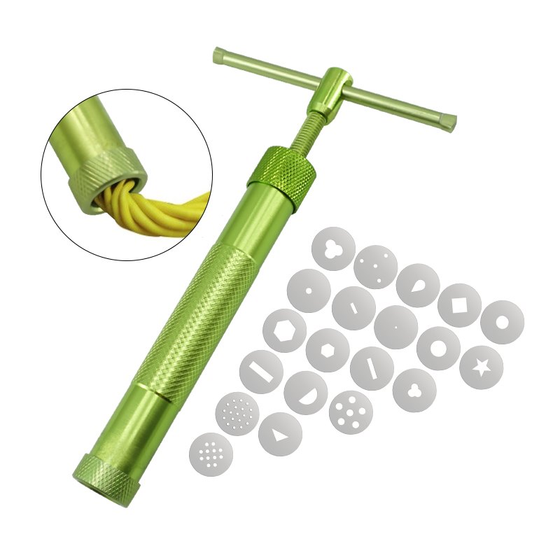 Extrudeuses à argile, extrudeuses à pâte à sucre, sculptures, mitrailleuses, sculptures en fondant, outils pour pâte polymère, outils de décoration de gâteaux