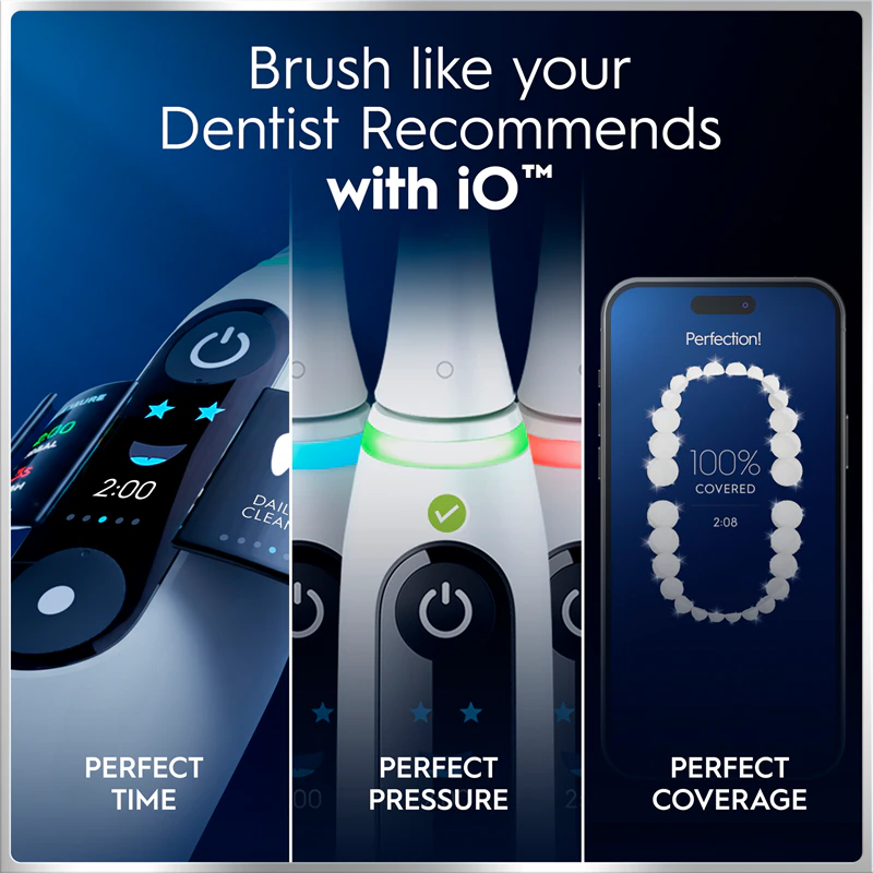 Escova de dentes elétrica Oral-B iO6 Connected Coach com estojo