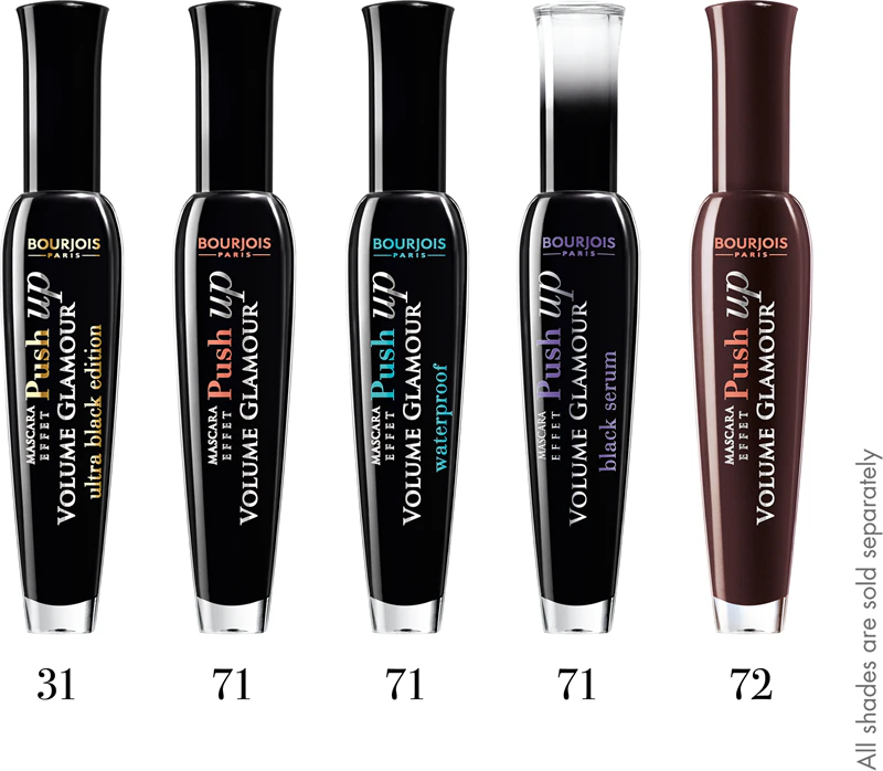 Máscara para cílios Bourjois Volume Glamour que curva e dá volume aos cílios.