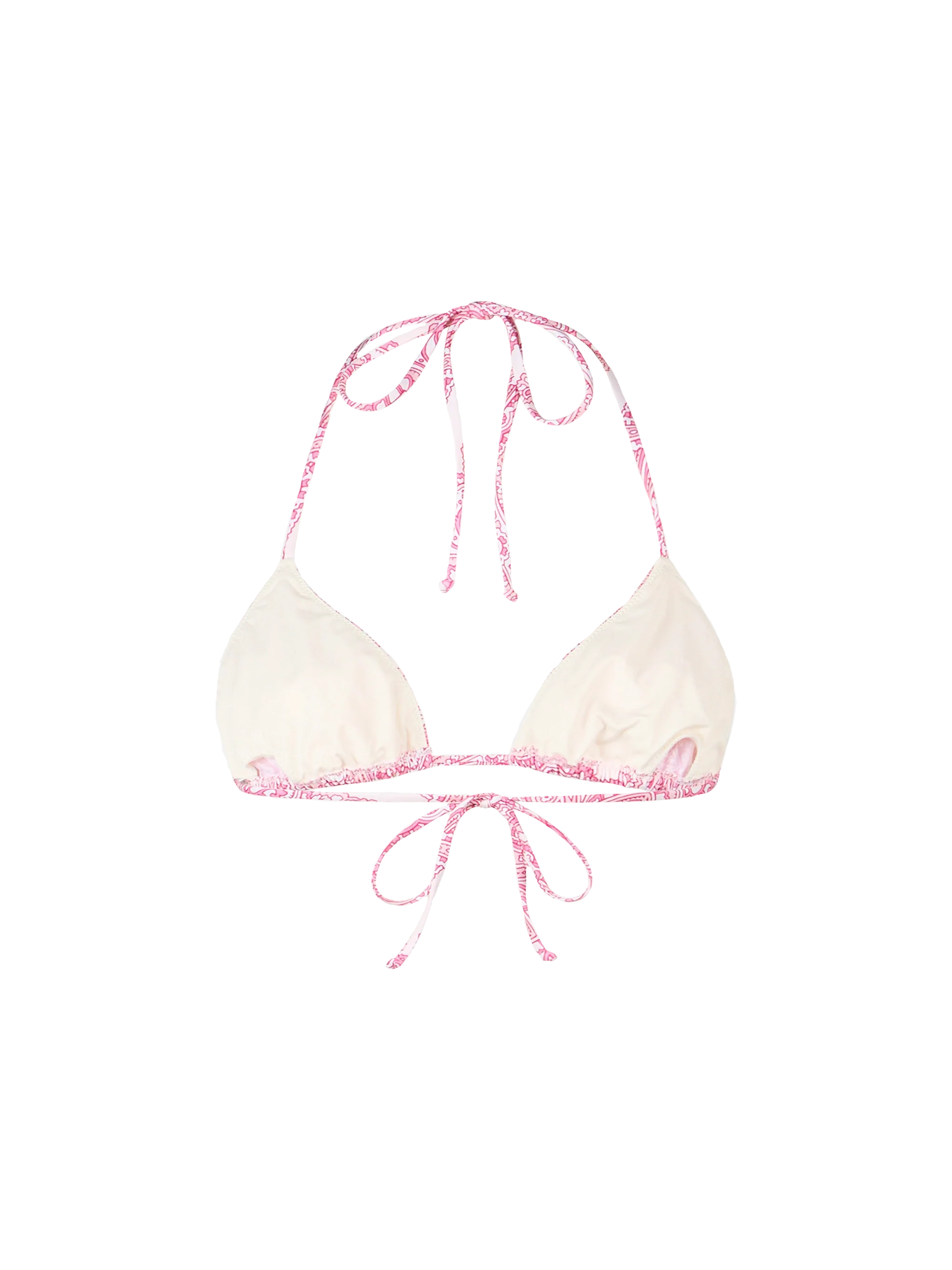 Leah Pink Paisley Triangle Swimsuit voor dames