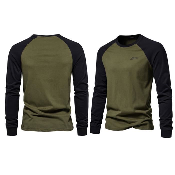 Camiseta de hombre - FONDUPIN - Manga larga - Gris - Corte ajustado