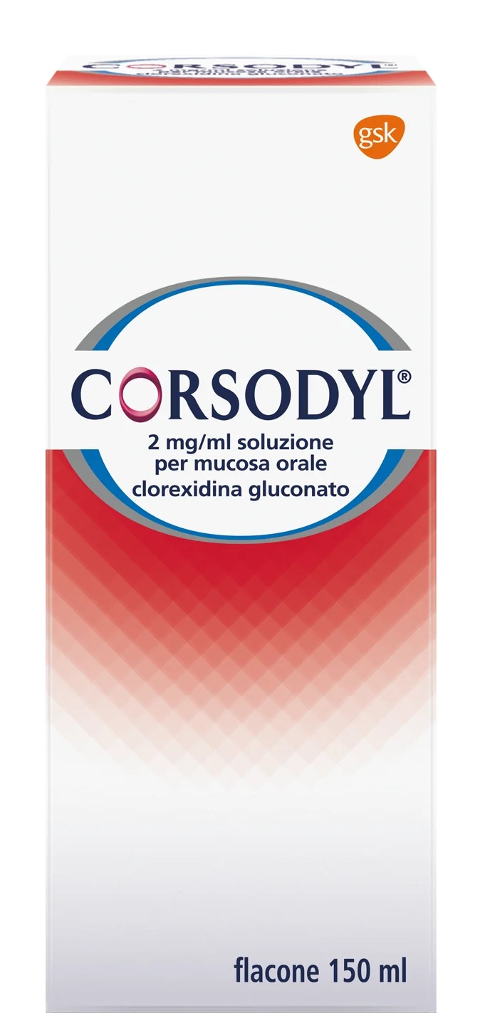 GSK Corsodyl orale oplossing 200 mg/150 ml chloorhexidinegluconaat