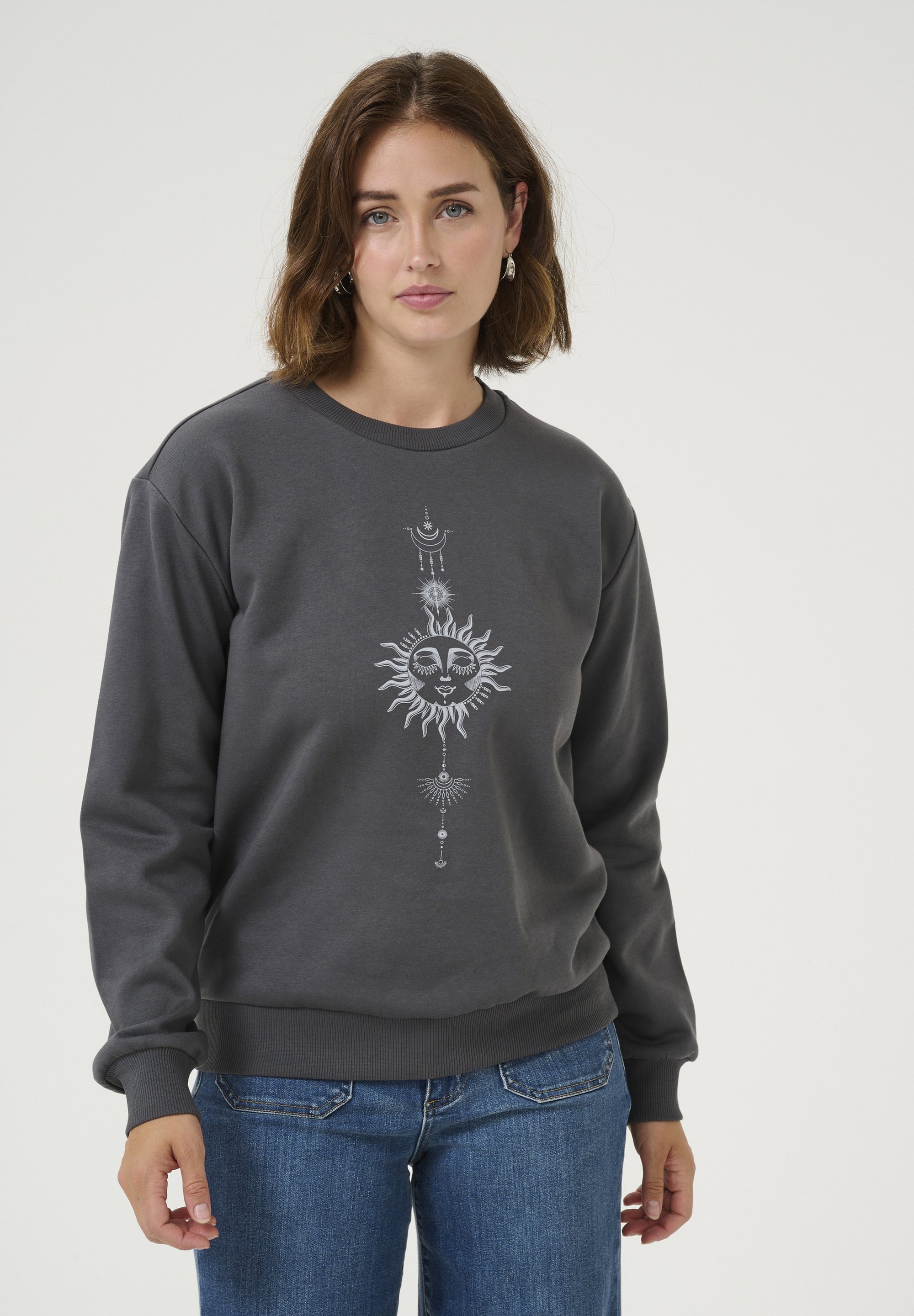 Kaffe KASUN - Sweatshirt - black oyster
