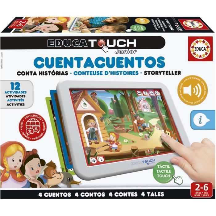 Jeu éducatif - EDUCA - Touch Junior - Conteuse d’Histoires - 3 modes de jeu - 4 histoires