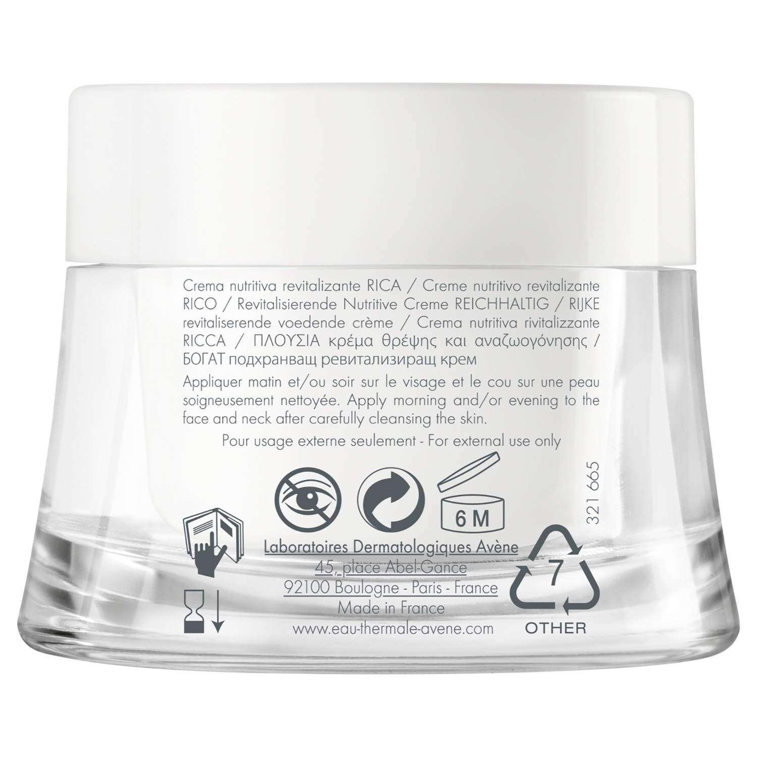 Avène krema za lice Les Essentiels Les Essentiels bogata revitalizirajuća hranjiva krema – 50 ml