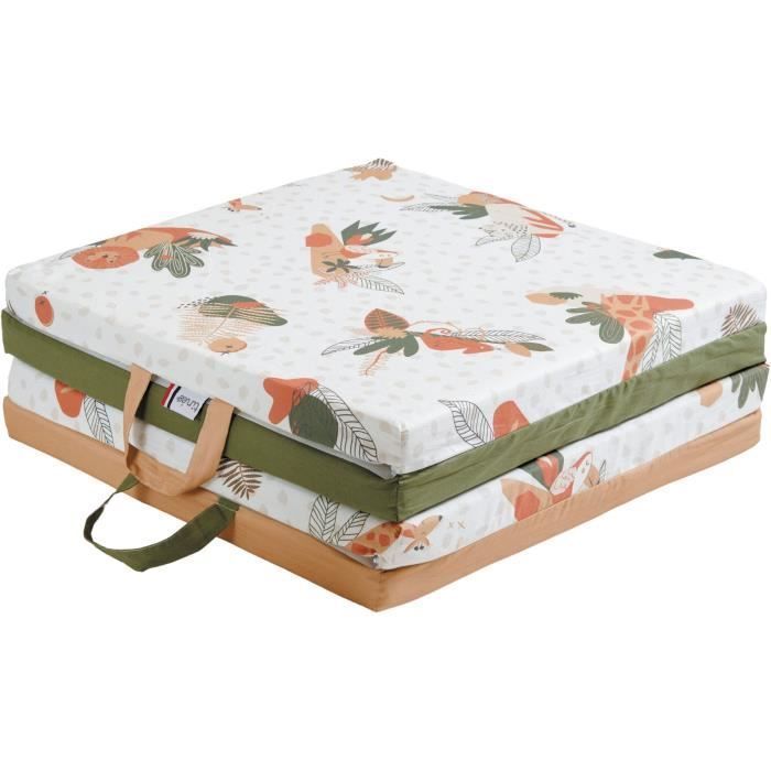 TINEO AMAZONIE Tappetino da gioco intelligente 3 in 1 - Tappetino multifunzionale per lo sviluppo - 120x120 cm