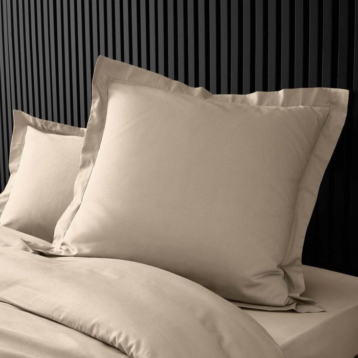 Square pillowcase 63x63 cm - 100% cotton percale - Sand