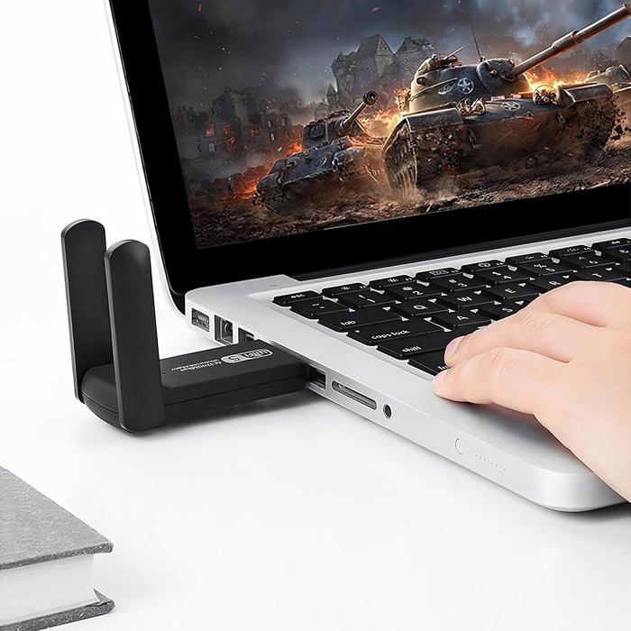 Wifi Puissante Cle Ac867Mbps Adaptateur Usb 3.0 Double Bande Dongle Wifi Carte Pour Portable 2.4G 5Ghz Compatible Avec Windows 11 1