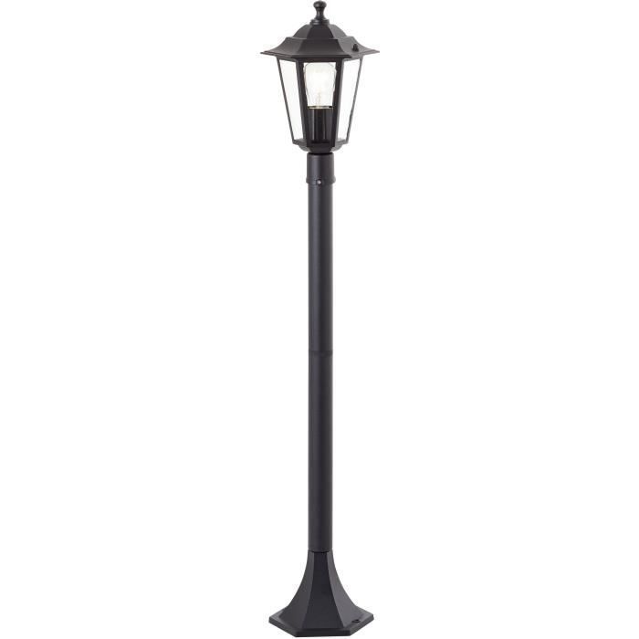 Paletto luminoso da esterno - BRILLIANT - CARLEEN - nero - metallo/vetro - E27 max 60W - IP44