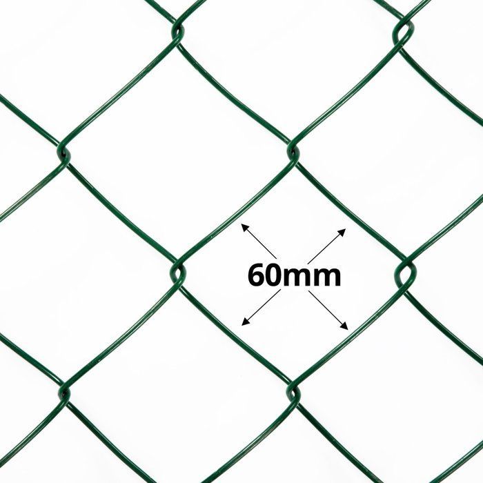 Rollo de malla metálica de 1 m x 15 m, torsión simple, color verde, malla hexagonal: 60 mm