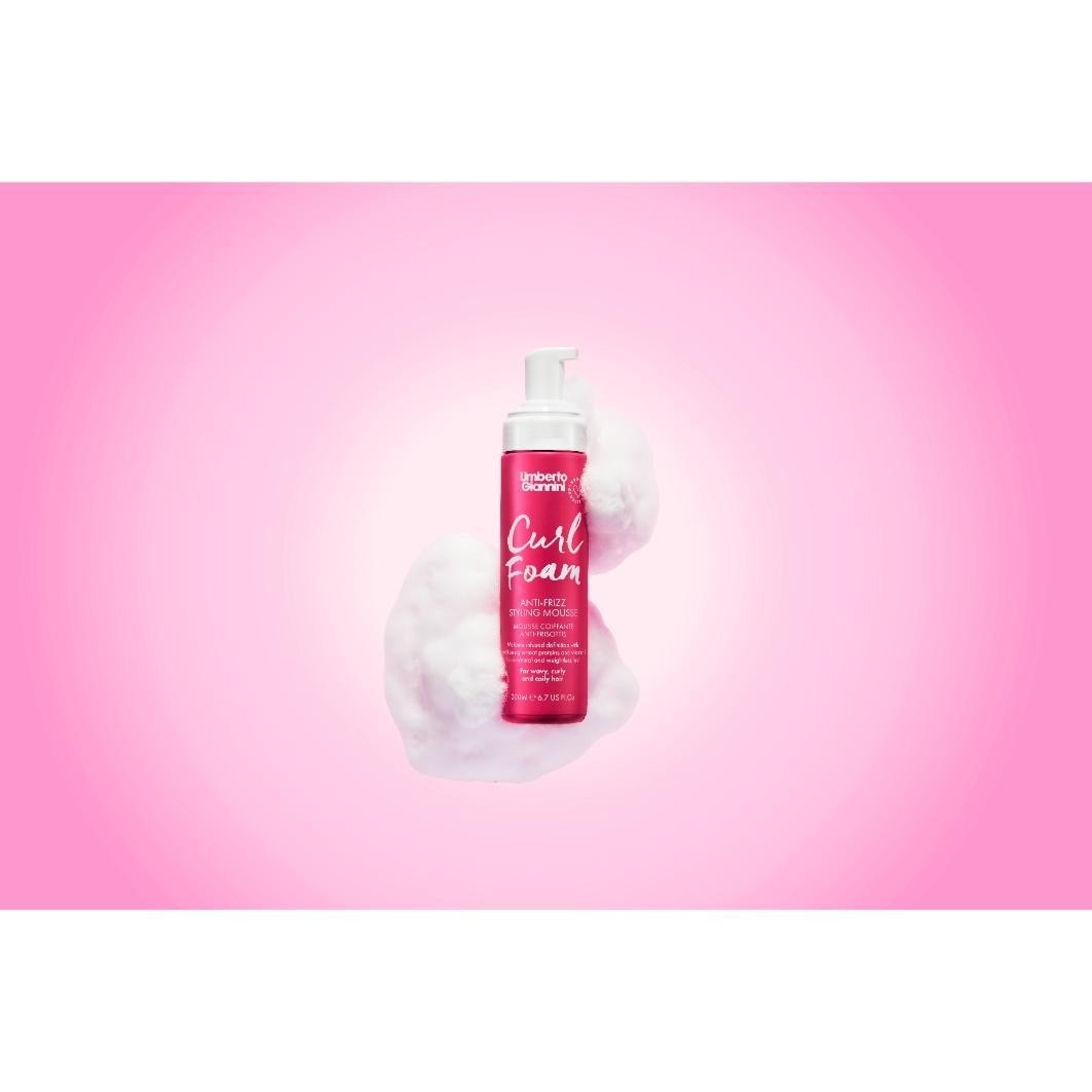 Umberto Giannini Hårmousse Curl Curl Skum Anti-Frizz Stylingmousse - 200 ml