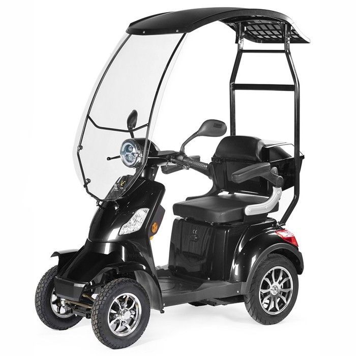 Monopattino elettrico per persone con mobilità ridotta con copertura protettiva VELECO FASTER 1000 watt nero al litio