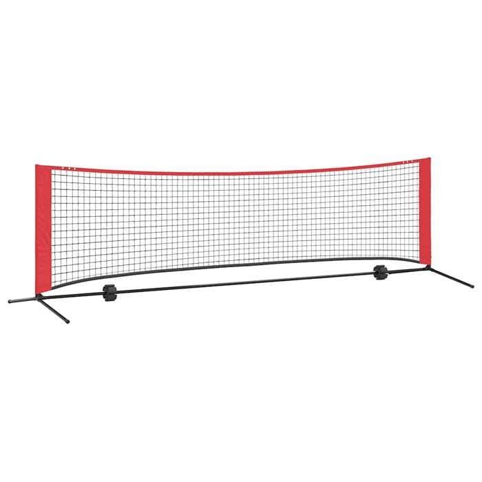 Schwarzes und rotes Tennisnetz 301 x 90,5 x 87 cm Polyester-Mothinessto11266