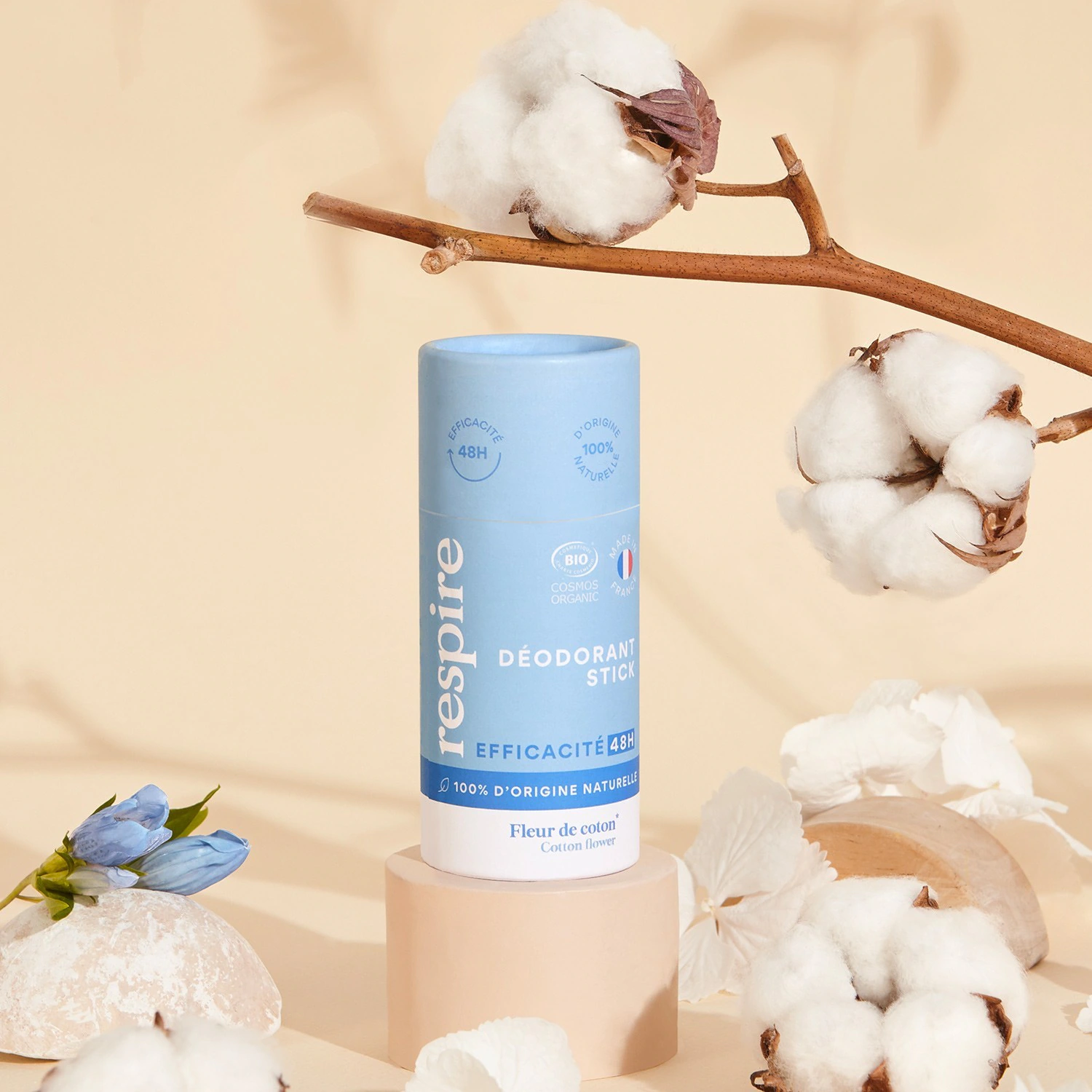 Respire Déodorant stick Fleur de Coton 50gr