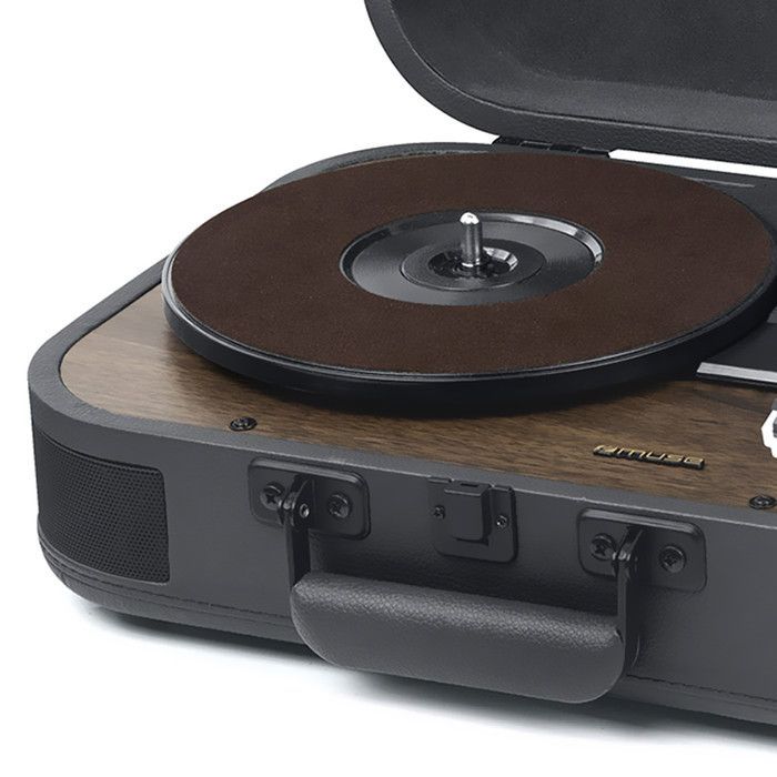 Toca-discos de vinil Muse MT-207 DGB, 33/45/78 RPM, estéreo 2x5W - Porta USB, Bluetooth