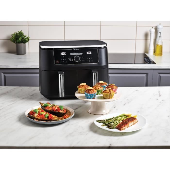 Freidora de aire NINJA Foodi Max Dual Zone AF400EU - Capacidad de 9,5 L - 6 programas de cocción - 2470 W