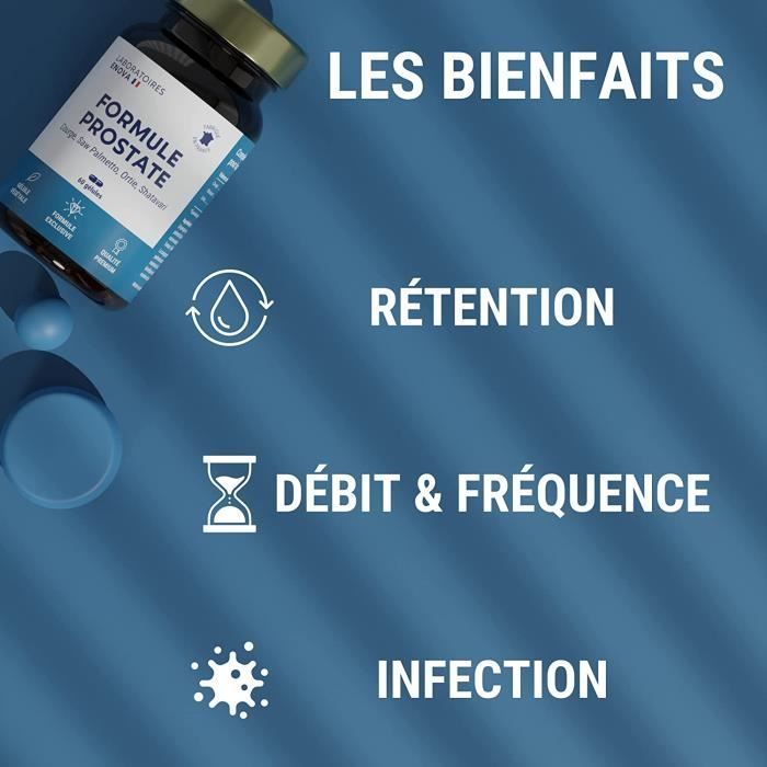 PROSTATA-FORMEL – Harnverhalt, Harnfluss, Harnfrequenz, Infektionen – Hergestellt in Frankreich