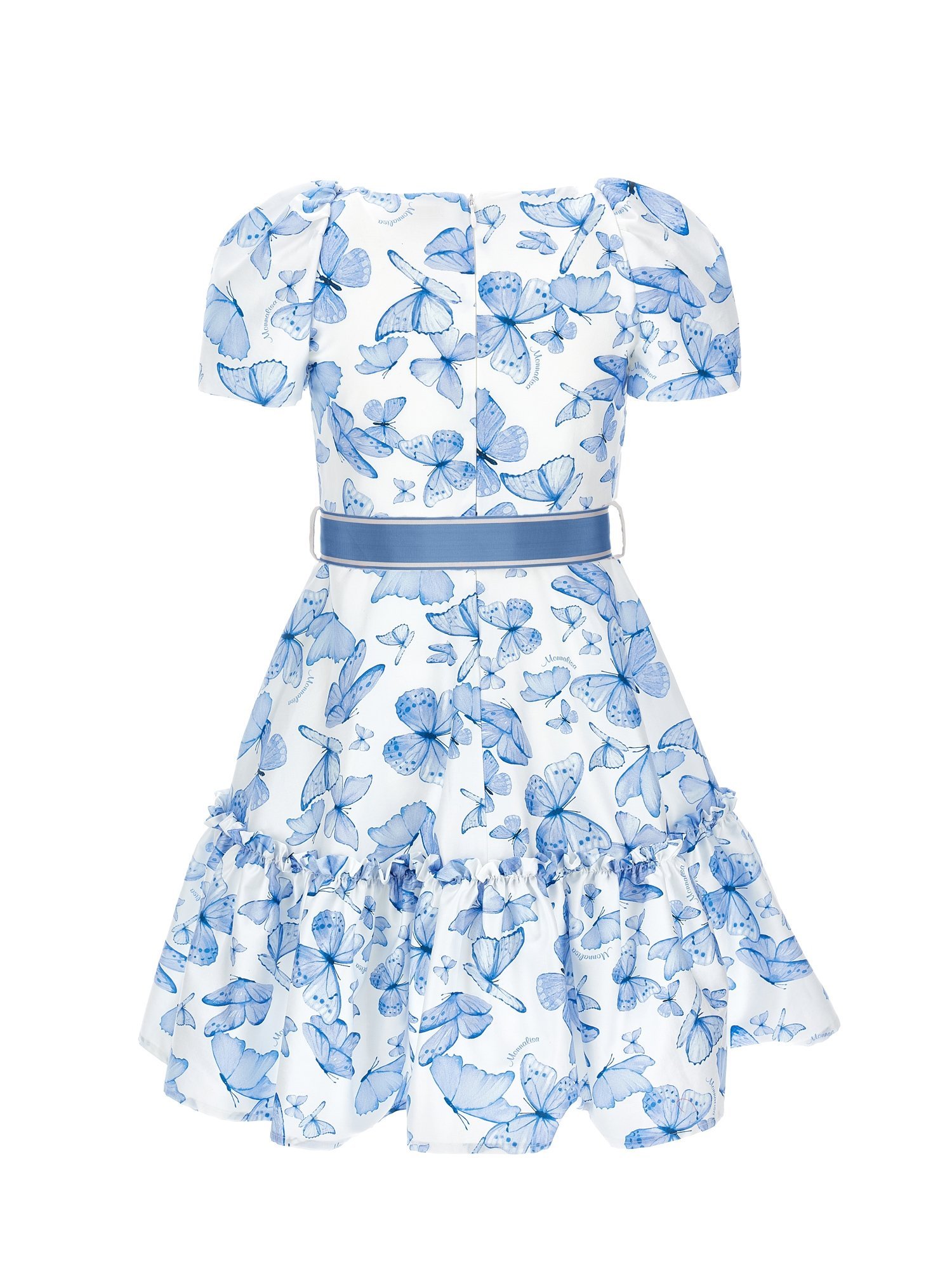 Monnalisa ABITO FIOCCO FARFALL - Cocktail dress / Party dress - panna/celeste
