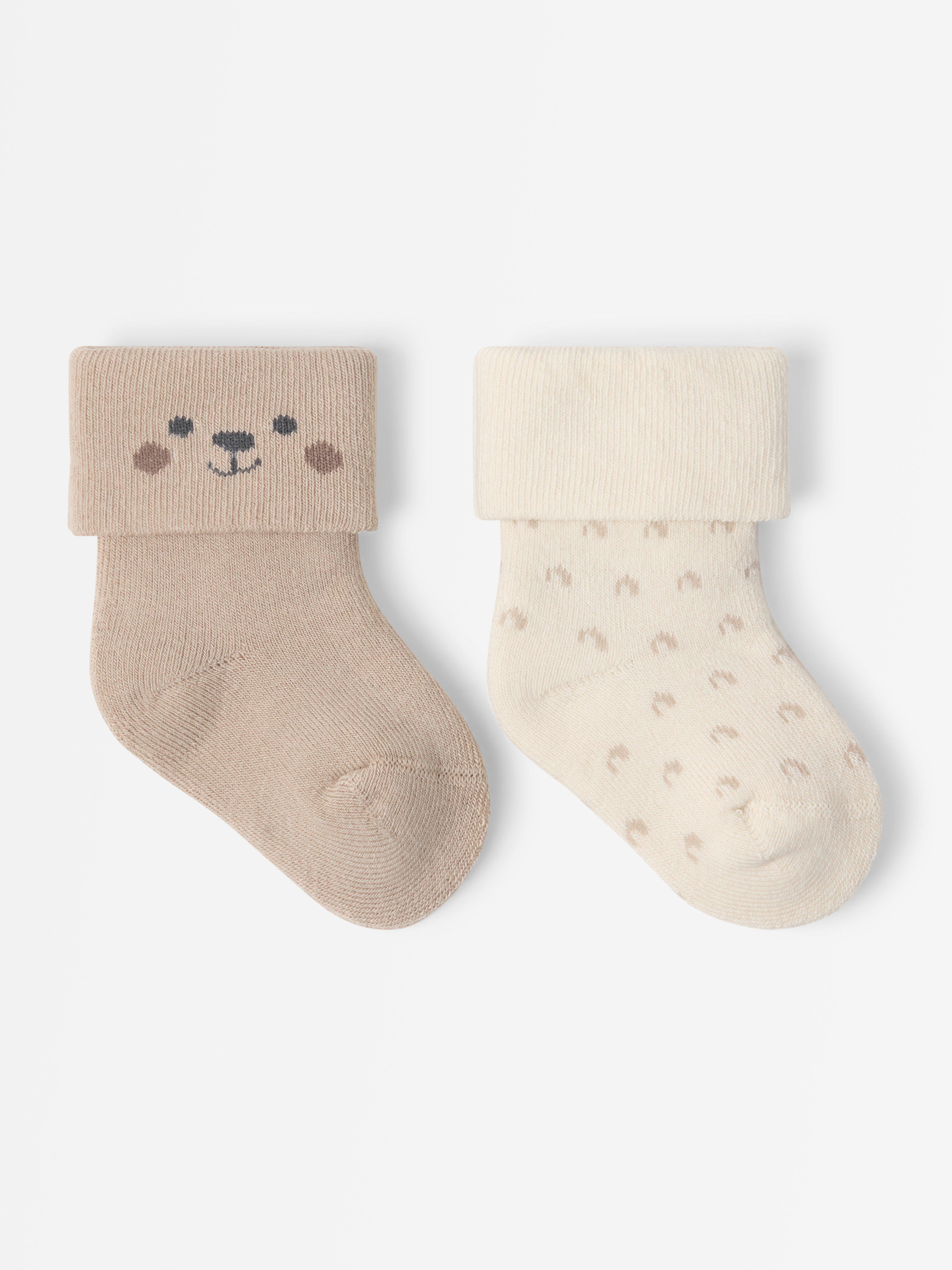 Pacote com 3 pares de meias bege