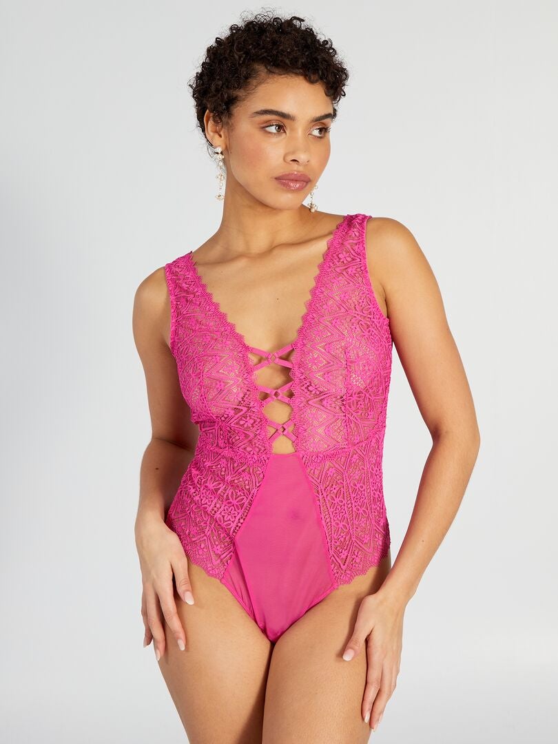 Body de tul y encaje - ROSA