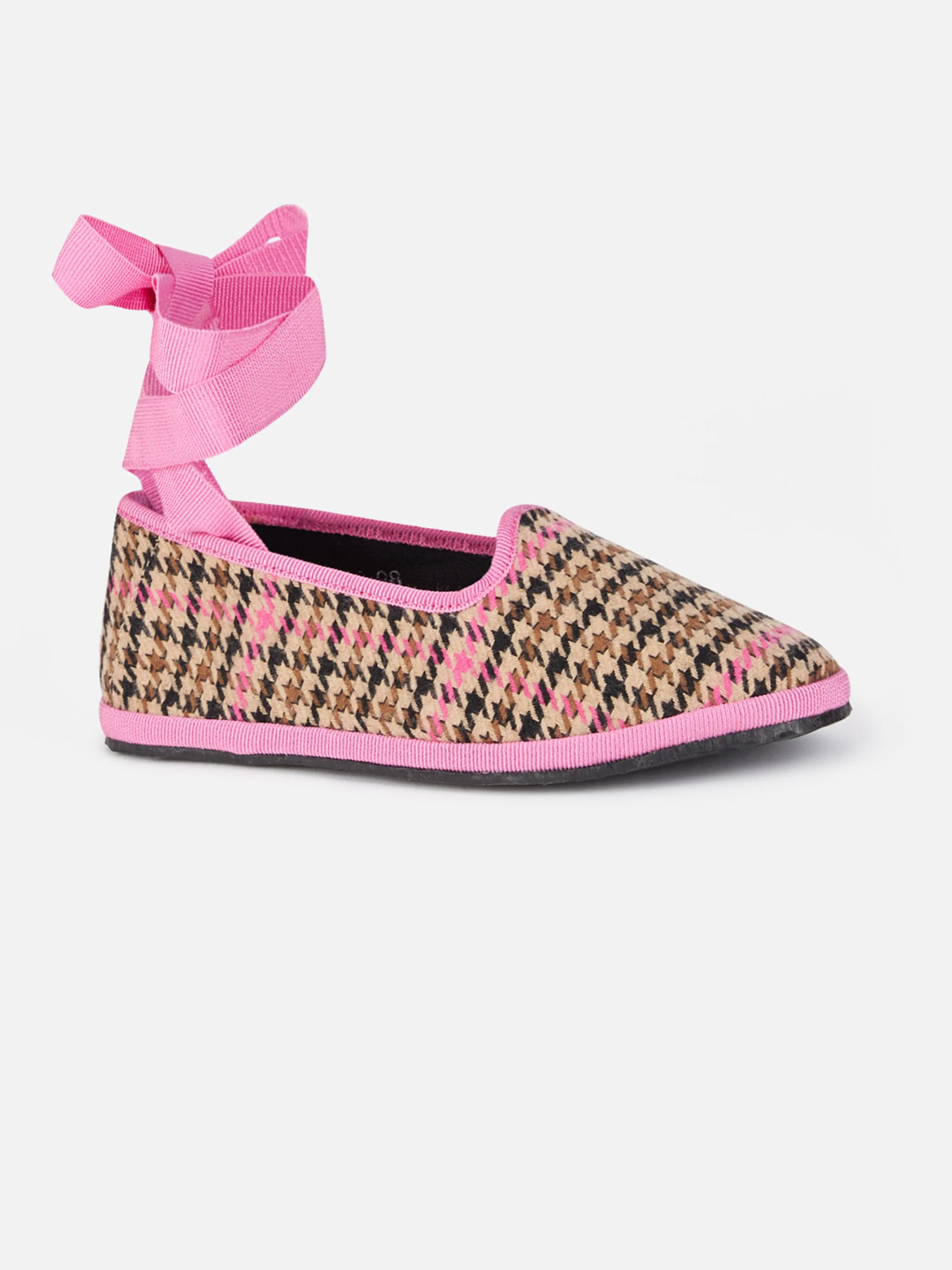 Mocassini pantofola pied de poule da bambina | MY CHALOM SPECIAL EDITI