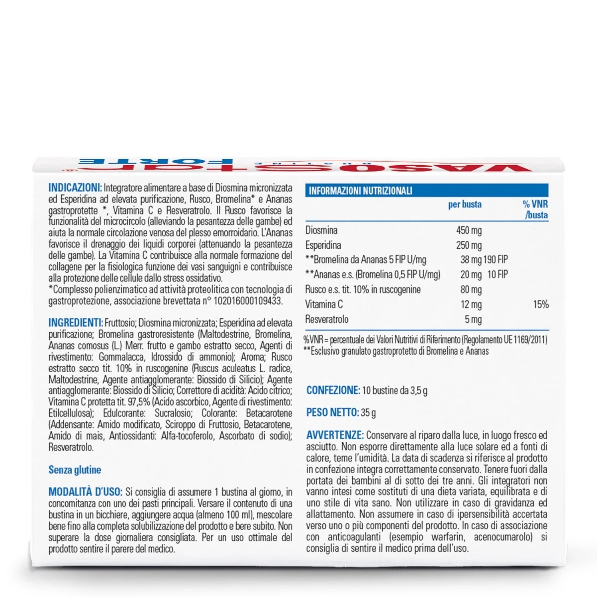 STARDEA Vasostar Forte 10 sachets Cardiovasculaire gezondheid