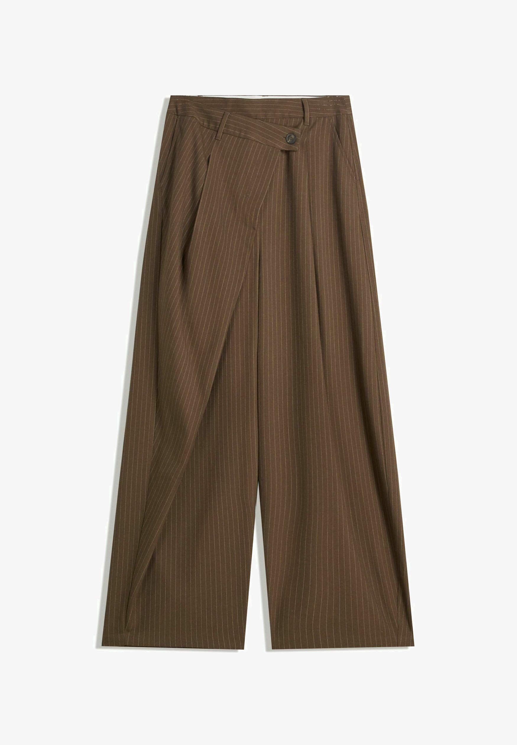 Bershka SU MISURA - Pantaloni - marrone scuro
