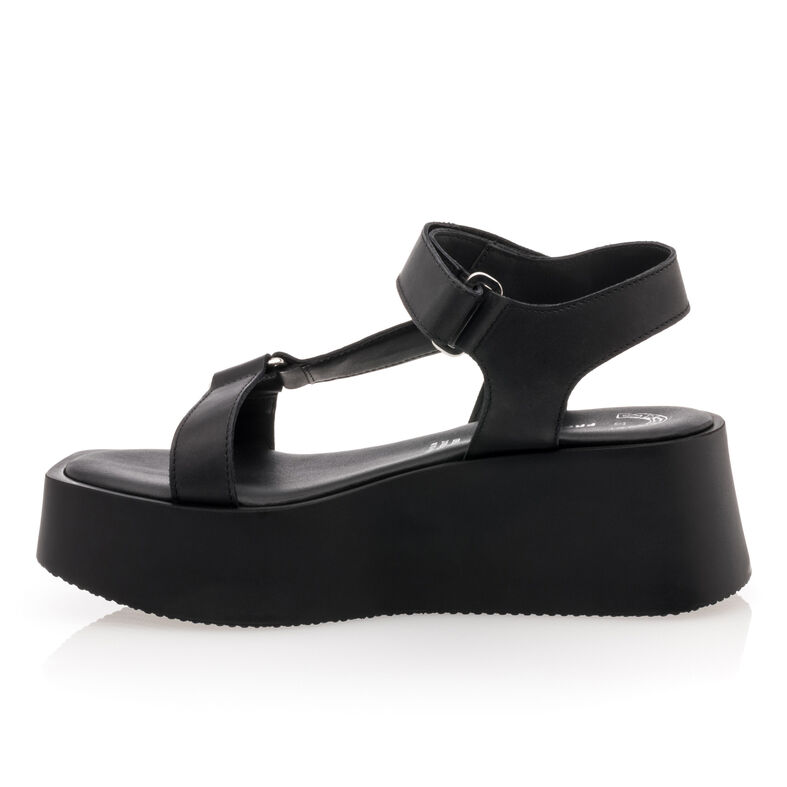 Sandalias negras para mujer / Zapatos de punta abierta