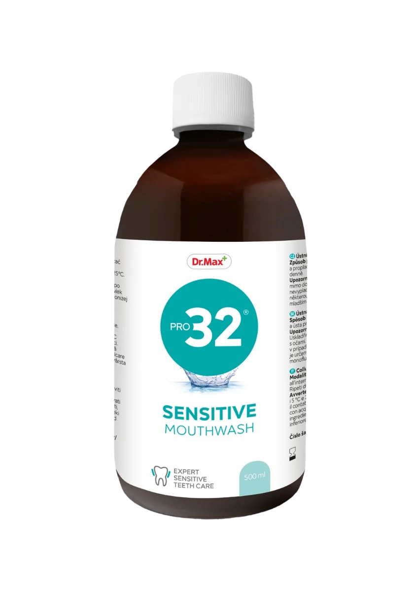 DR. MAX Dr. Max Pro32 Bain de bouche Sensitive 500 ml Dents et gencives sensibles