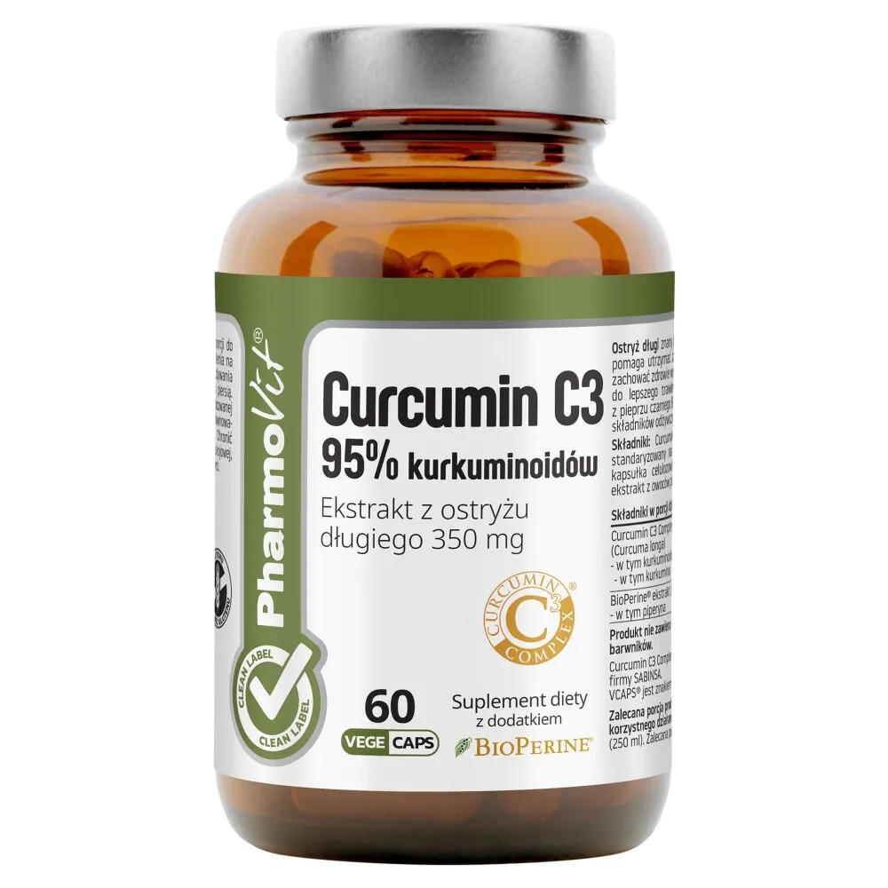 Pharmovit Clean Label Curcumin C3 95% Kurkuminoidów Kapsułki