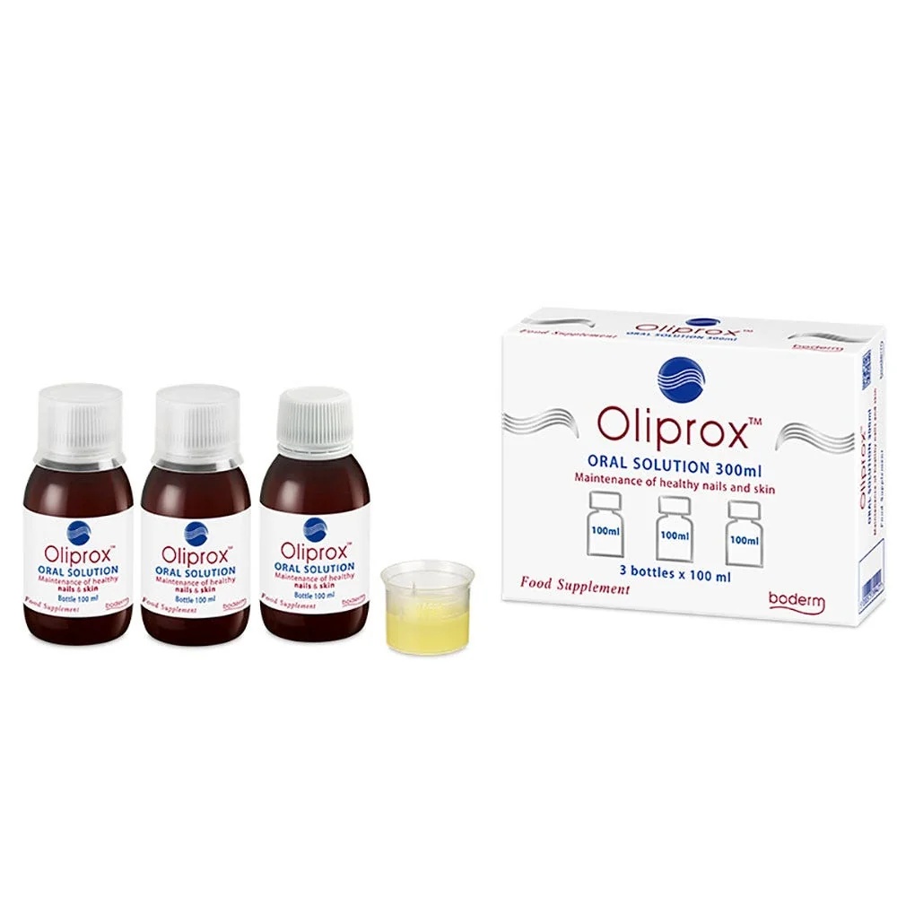 OLIPROX Solution buvable Oliprox, complément alimentaire pour la peau et les ongles, 3 x 100 ml