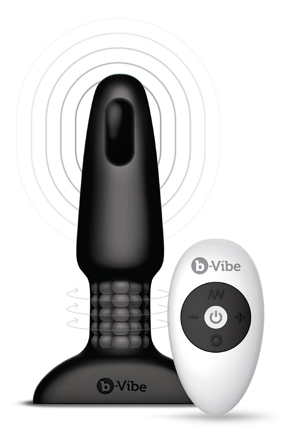 B-Vibe rimming plug 2 melnas
