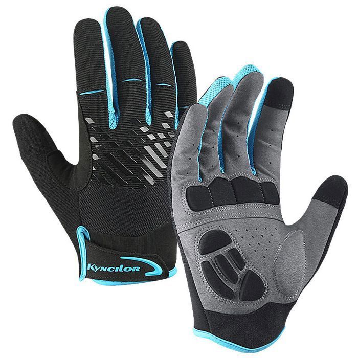 Guantes de moto homologados, transpirables, con dedos completos y compatibles con pantallas táctiles, para hombre y mujer, color negro.